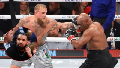 Kutukan Drake Berlanjut! Kehilangan Rp5,6 miliar di Laga Mike Tyson vs Jake Paul